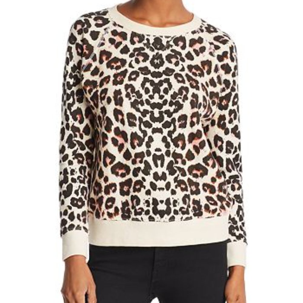 Leopard long sleeve Sweatshirt Sweater Top Shirt size XL (15-17)